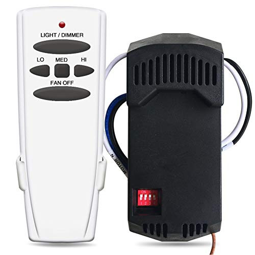 Universal Ceiling Fan Remote Control and Receiver Complete Kit Replace Hampton Bay Harbor Breeze Hunter work with Any 3-speed Ceiling Fan Light On/Off - CeilingBay 28R/HD5