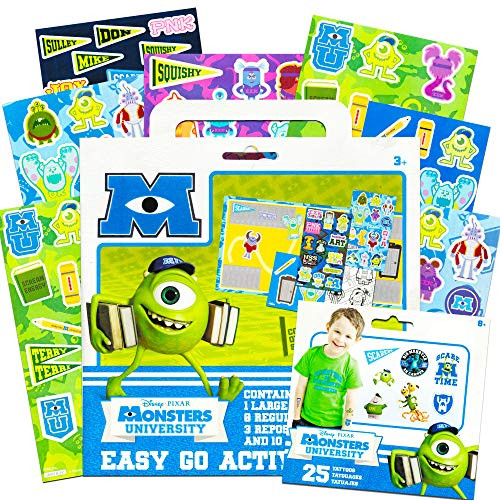 Monsters Inc Stickers and Temporary Tattoos Party Favors Activity Pack -- 300 Monsters Inc Stickers, 25 Tattoos, 10 Coloring Sheets and More (Party Supplies)