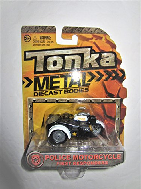 Tonka Metal Police Motorcycle First Responders 1:64 Diecast Tonka Metal Police Motorcycle First Responders 1:64 Diecast