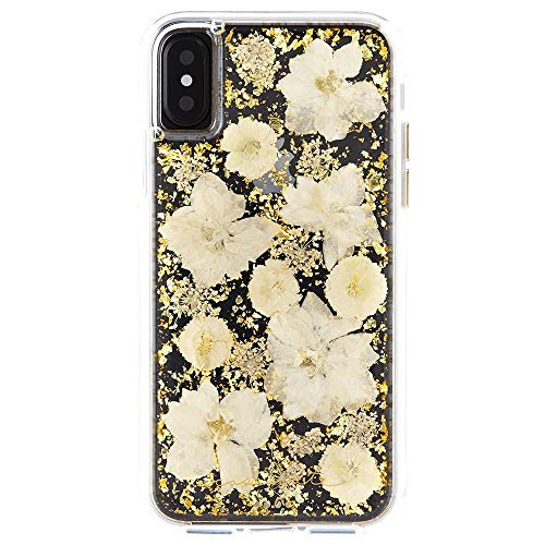 Casemate iPhone Case - Karat Petals - Ultra Slim - 10ft Drop Protection (White Petals, iPhone X/XS)