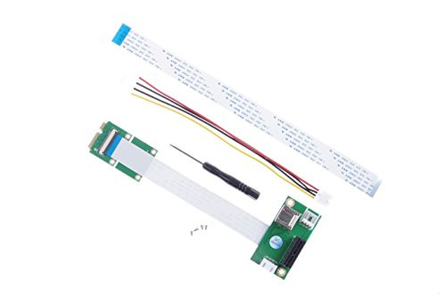 KNACRO Mini PCI-E To PCI-E 1X Extension Cable PCI-E 1X To Mini