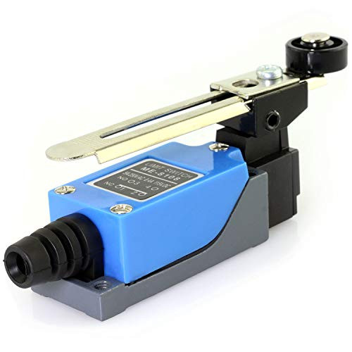 E-outstanding 1PC ME-8108 Momentary Rotary Adjustable Roller Lever Arm Micro Limit Switch for CNC Mill Laser Plasma 5A 250V