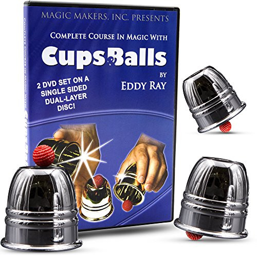 Magic Makers Complete Course with Cups and Ball Aluminum Cups and Balls Included