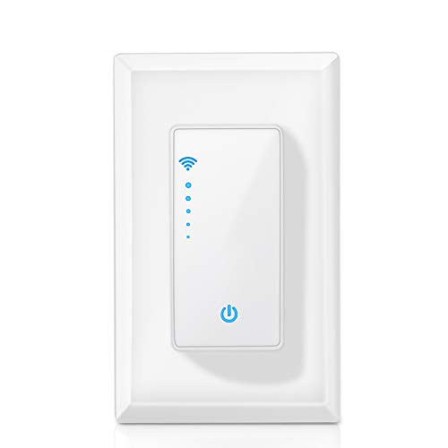 ChainPlus Smart Dimmer Switch WiFi Wall Light Switch Compatible with Amazon Alexa and Google Assistant, Amazon Echo, Voice/Remote/Touch Control/Timer Function (Smart Switch)