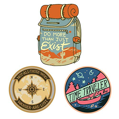 O'Houlihans - Adventure Sticker Set - Premium Quality Matte Waterproof Vinyl Stickers for Water Bottles, Laptops, and Journals