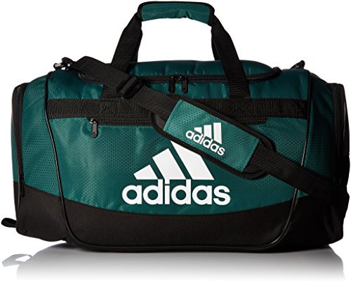adidas Women's Defender III small duffel Bag, Green/Black/White, One Size