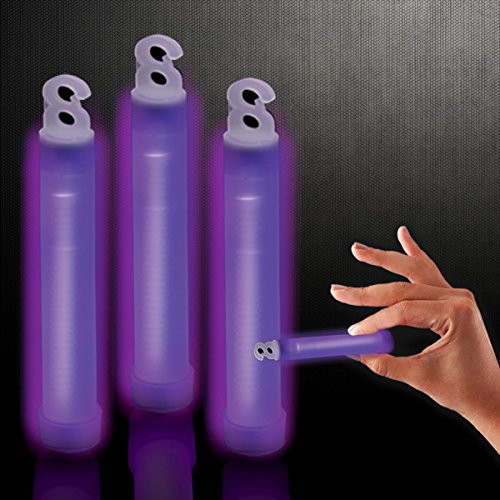 Windy City Novelties 50 Pack - 4" Premium Glow Stick - Select Your Color! (Purple)