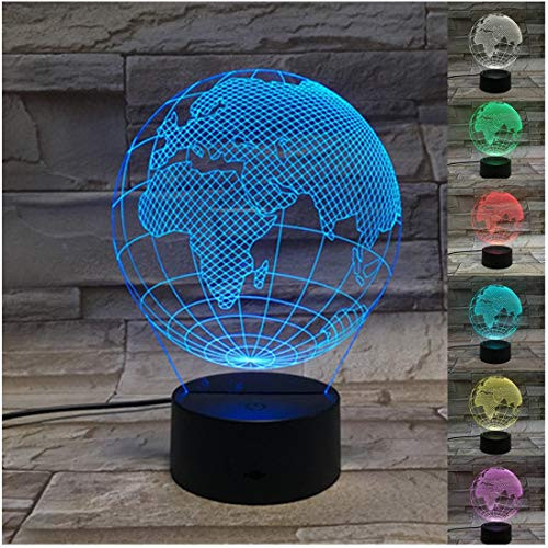 3D Night Light Globe Lamp Optical Illusion Nightlight Table Bedside Lamp 7 Colors Changing LED Lamps with Touch Switch Birthday Gifts for Girls Kids Baby Boys and Room Decor 3D Night Light Globe Lamp Optical Illusion Nightlight Table Bedside Lamp 7 Colors Changing LED Lamps with Touch Switch Birthday Gifts for Girls Kids Baby Boys and Room Decor