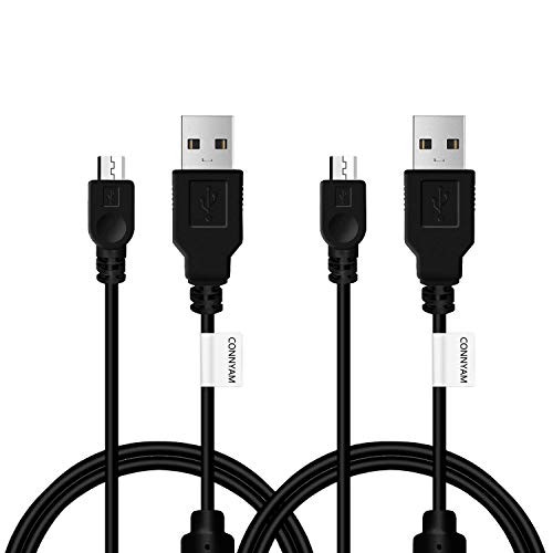 2 Pack 10ft PS4 Controller Charging Cable Sync Cord, Play and Charger Micro USB Cable for PlayStation 4/ DualShock 4/ PS4 Slim/ PS4 Pro/Xbox One/Xbox One S/Xbox One Elite/Xbox One X Controllers