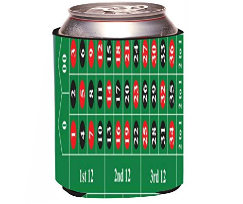 Rikki Knight"Roulette Table Design" Beer Can Soda Drinks Cooler