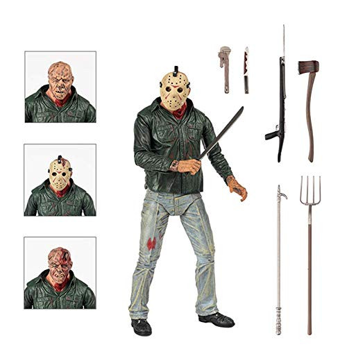 BODAN NECA Action Figure Friday The 13th Part 3 Jason Voorhees Action Figure Statues Model Doll Horror Collection Gifts - PVC 7"
