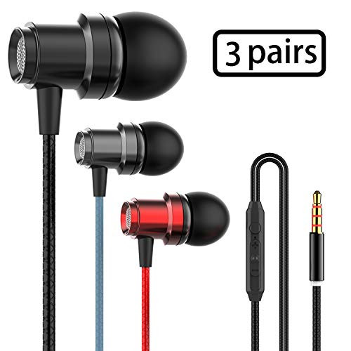 GIEEU Earbuds Ear Buds in Ear Headphones Wired Earphones with Microphone Mic Stereo and Volume Control Metal Wired Earphone for Mp3 Players Tablet Laptop 3.5mm GIEEU Earbuds Ear Buds in Ear Headphones Wired Earphones with Microphone Mic Stereo and Volume Control Metal Wired Earphone for Mp3 Players Tablet Laptop 3.5mm