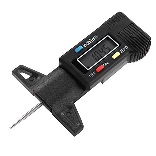 KIMISS 0-25mm Car Tire Electric Digital Tread Depth Gauge,Tire Vernier Caliper,Tyre Measuring Tool