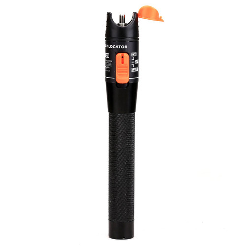 VFL-10mW Pen Type Aluminum Alloy Visual Fault Locator 10KM, Fiber Optic Cable Tester Meter with 2.5mm Universal Connector for CATV Telecommunications Engineering Maintenance