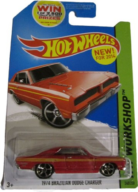 Hot Wheels 2014 Hw Workshop Muscle Mania Red 1974 Brazilian Dodge Charger 240/250 Hot Wheels 2014 Hw Workshop Muscle Mania Red 1974 Brazilian Dodge Charger 240/250
