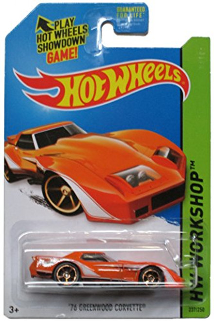 Hot Wheels 2014 HW Workshop '76 Greenwood Corvette 237/250, Orange Hot Wheels 2014 HW Workshop '76 Greenwood Corvette 237/250, Orange