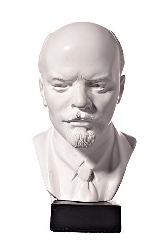 danila-souvenirs Soviet Russian USSR Leader Vladimir Lenin Marble Bust Statue Sculpture 5.1'' White