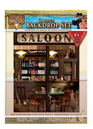 Forum Novelties Way Out West Back Drop Set, Multi-Color, One Size
