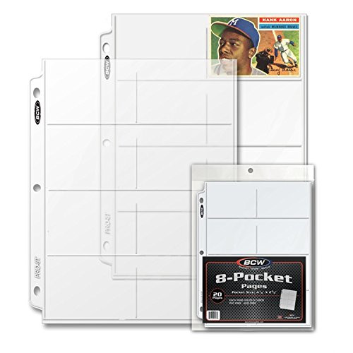 BCW 1-PRO8T-20 Pro 8-Pocket Page