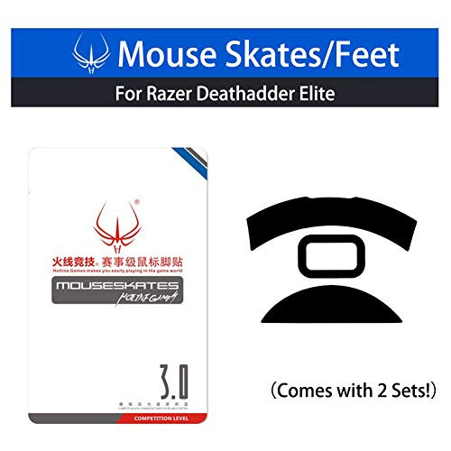 New Mouse Skates & Mouse Feet & Mice Feet & mouseskates (for Razer Deathadder Elite ?Comes with 2 Sets?)