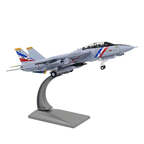 HANGHANG 1/100 Scale F-14 Attack Plane Metal Fighter Military Model Fairchild Republic Diecast Plane Model for Commemorate Collection or Gift