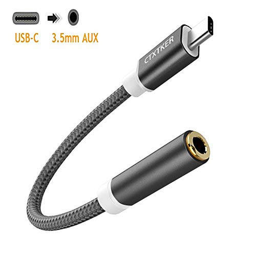 USB-C to Aux Adapter, CTXTKER USB C to Aux Cable Replacement for Moto Z, Moto Z Force, Le 2, Le Pro 3, Huawei Mate 10 Pro, Xiaomi 6, Note 3