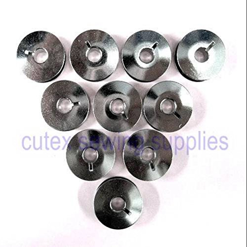 Cutex (TM) Brand 10 Metal Bobbins #10079 for Pfaff 145, 146, 191, 242, 445 Sewing Machines Cutex (TM) Brand 10 Metal Bobbins #10079 for Pfaff 145, 146, 191, 242, 445 Sewing Machines