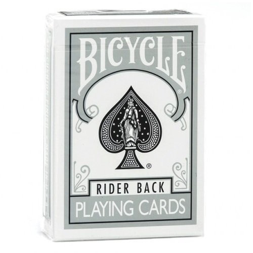 Bicycle 1 Deck of Silver Rider Back Playing Cards (SILVER) Standard Edition Deck