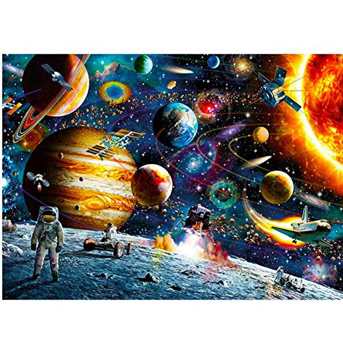 Katosca 1000 Piece Space Jigsaw Puzzles DIY Adult Kids Outer Space Astronaut Puzzles, Cosmic Galaxy Grown up Puzzles Educational Games