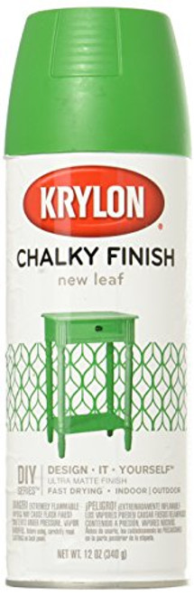 Krylon K04113000 Chalky Finish Spray Paint, New Leaf, 12 Ounce