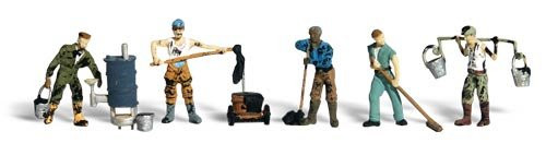Roofers HO Scale Woodland Scenics