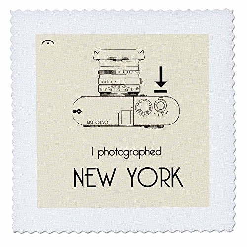 3dRose qs_15034_1 I Photograph New York City-Quilt Square, 10 by 10-Inch