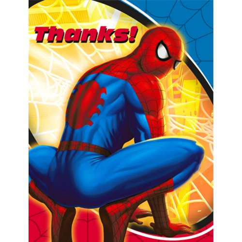Hallmark Spider-Man Spider-Sense Thank-You Notes - 8 ct