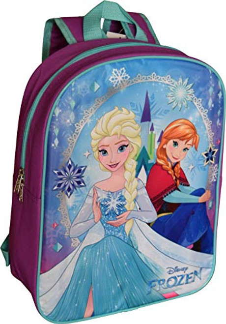 Group Ruz Disney Frozen Elsa & Anna 15" Backpack (Purple-Blue) Group Ruz Disney Frozen Elsa & Anna 15" Backpack (Purple-Blue)