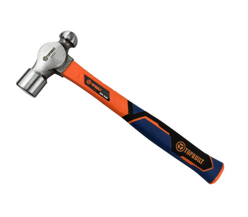 TopBuilt 24 Ounce Ball Pein Hammer with Fiberglass Handle 25032