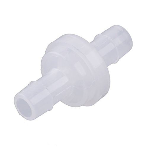 beler 8mm 1/4 Plastic One Way Inline Check Valve Non Return Fit For Fuel Diesel Gas Liquid Air