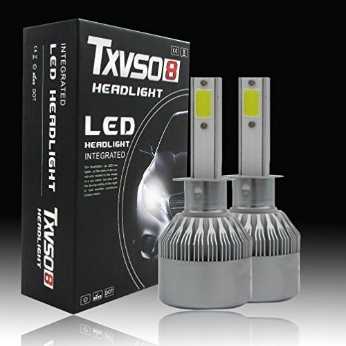 H1 LED Automobile Headlight Bulbs with Advanced LED Chip and All-in-One Conversion kit-110W/9,200LM/6,000K (H1)