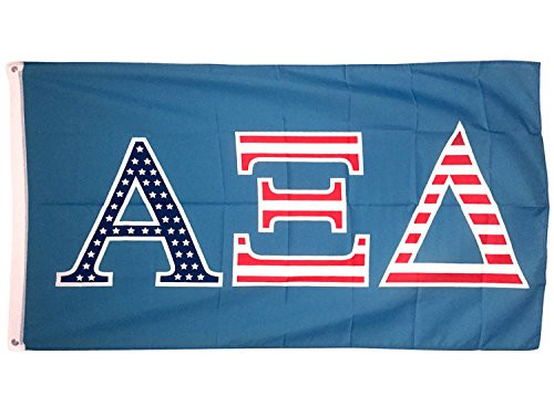 Alpha Xi Delta USA Letter Sorority Flag Greek Letter Use as a Banner Large 3 x 5 Feet Sign Decor Alpha zee