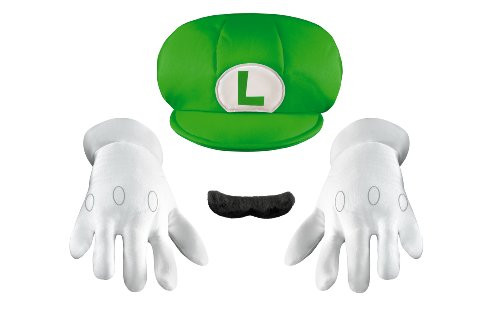 Nintendo Super Mario Brothers Luigi Child Accessory Kit, One Size Child Nintendo Super Mario Brothers Luigi Child Accessory Kit, One Size Child