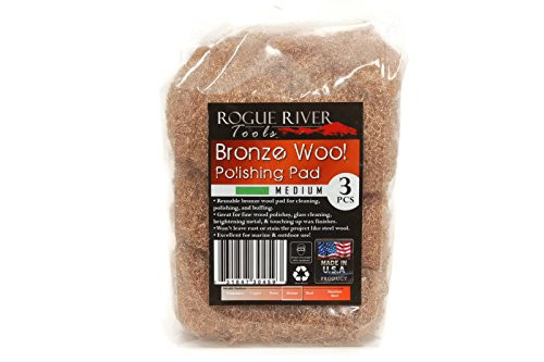 Rogue River Tools Bronze Wool Pads - Medium (3)