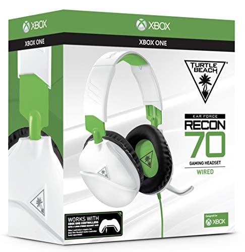 Turtle Beach Recon 70 White Gaming Headset for Xbox One, PlayStation 4 Pro, PlayStation 4, Nintendo Switch, PC, and Mobile - Xbox One