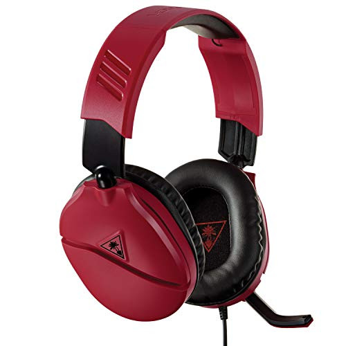 Turtle Beach Recon 70N Midnight Red Gaming Headset for Nintendo Switch, PS4, Xbox One And PC