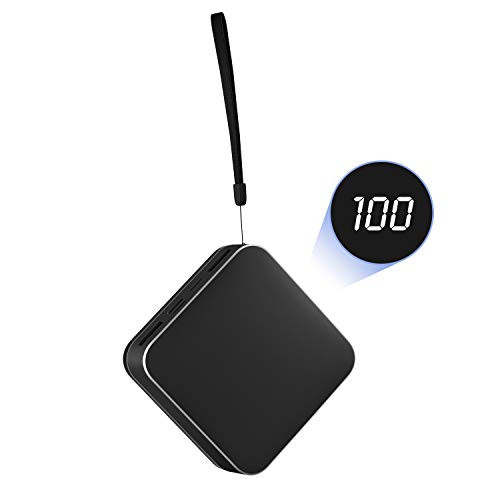 Portable Charger Power Bank 10000mAh External Battery Pack Charger,Smallest LCD Display 2 USB Outputs Cell Phone Backup Battery Charger Compatible with Smartphone,Android Phone,Tablet and More,Black Portable Charger Power Bank 10000mAh External Battery Pack Charger,Smallest LCD Display 2 USB Outputs Cell Phone Backup Battery Charger Compatible with Smartphone,Android Phone,Tablet and More,Black