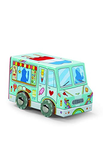 Crocodile Creek, Puzzle Mini Vehicle 24 Piece Ice Cream Truck
