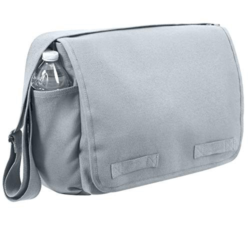 Rothco Vintage Style Unwashed Canvas Messenger Bag Heather Grey