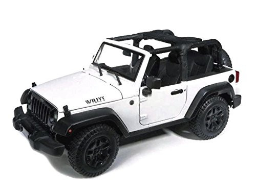 Maisto New 1:18 W/B Special Edition - White 2014 Jeep Wrangler Willys Edition Diecast Model Car
