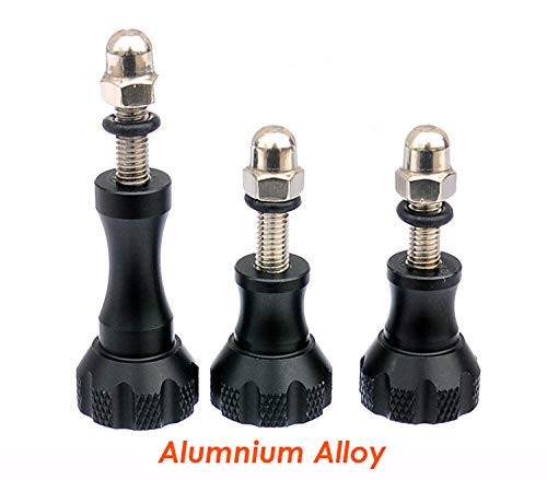 Fotasy Black Aluminum Tool Thumb Knob Bolt Screw Set (3Pcs) for GoPro Hero Cameras Hero2 Hero3 Hero4 Hero5 Hero6 Hero7 Fotasy Black Aluminum Tool Thumb Knob Bolt Screw Set (3Pcs) for GoPro Hero Cameras Hero2 Hero3 Hero4 Hero5 Hero6 Hero7