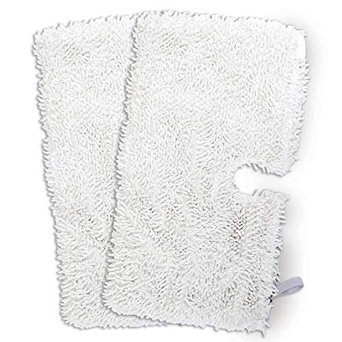 Drita Replacement Microfiber Steam Mop Cleaning Pads Fits Shark Steam Pocket Mops S3500 Series S3501 S3601 S3550 S3901 S3801 SE450 S3801CO S3601D (2 Pack White)