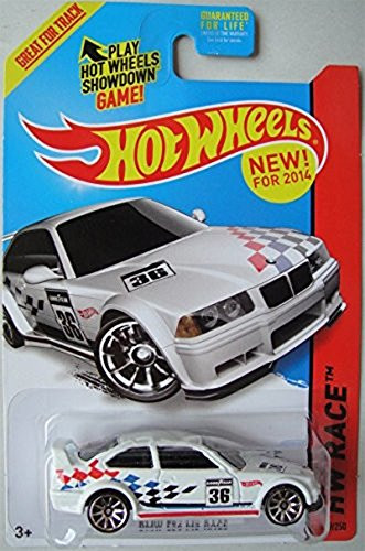 Hot Wheels 2014 HW Race BMW E36 M3, White