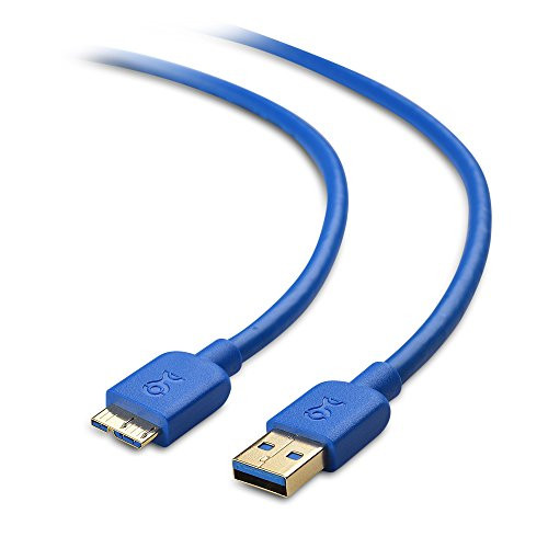 Cable Matters Micro USB 3.0 Cable (Micro USB 3 Cable A to Micro B) in Blue 10 Feet